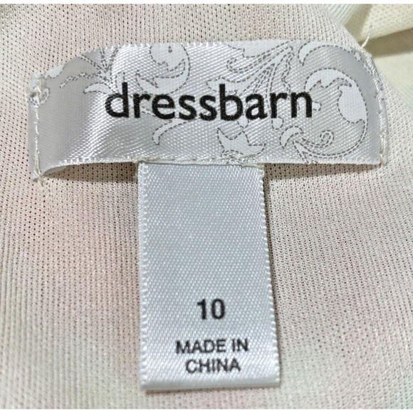 Dressbarn Cocktail Dress Sz 10 Colorful Flowing Watercolors Twist Front Summery - Picture 7 of 9